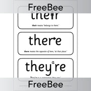PlanBee FREE Their, There, They're Poster | PlanBee
