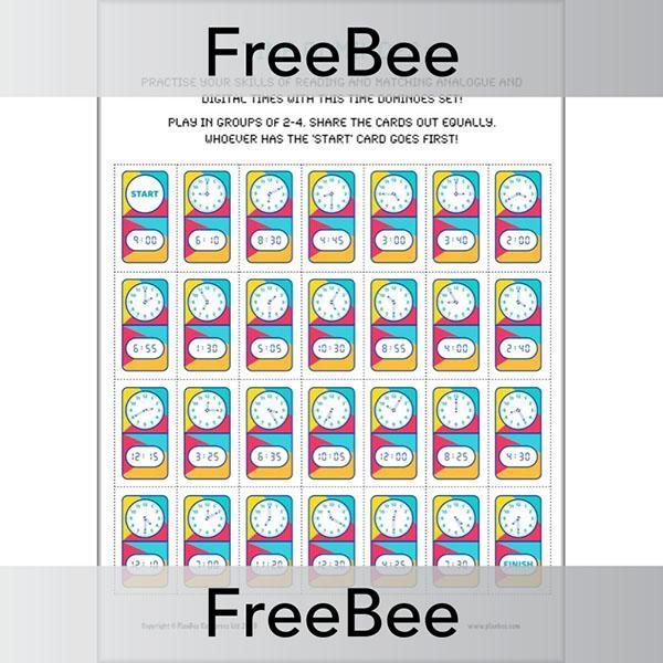 PlanBee Time Dominoes | Loop Cards Maths