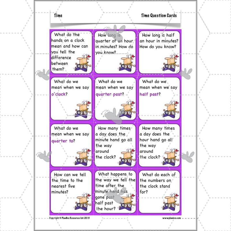 PlanBee Time: Year 3 Maths Lesson Plans, Word Problems and Worksheets