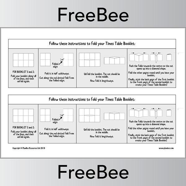 PlanBee Printable Times Table Booklet by PlanBee