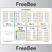 PlanBee Printable Times Table Booklet by PlanBee