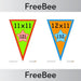 PlanBee Times Tables Bunting x11 | PlanBee FreeBees