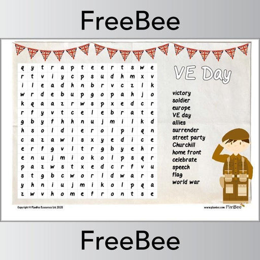 PlanBee VE Day Printables FreeBee Activity Pack by PlanBee