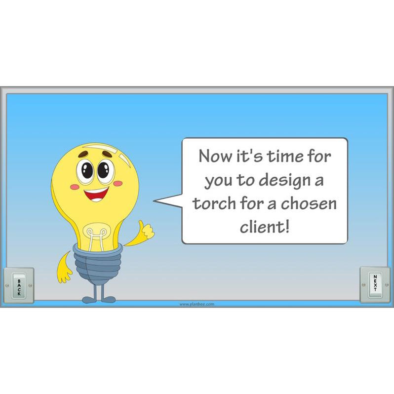 Torches KS2 Year 4 DT PDF lesson pack by PlanBee