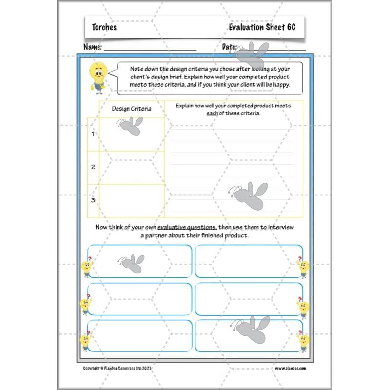 PlanBee Torches KS2 | Year 4 DT lessons | PlanBee