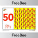 PlanBee Travel and Transport 10 - 50 Number Line | PlanBee FreeBees
