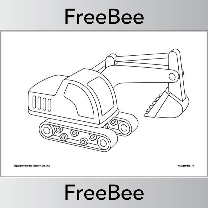 PlanBee FREE Transport Colouring Pages by PlanBee