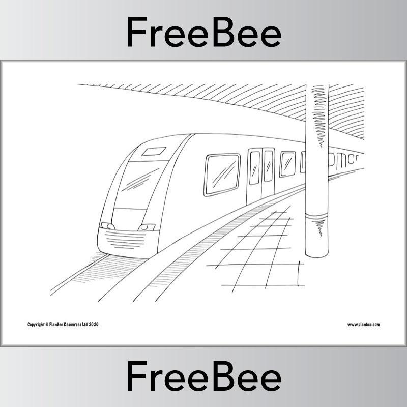 PlanBee FREE Transport Colouring Pages by PlanBee