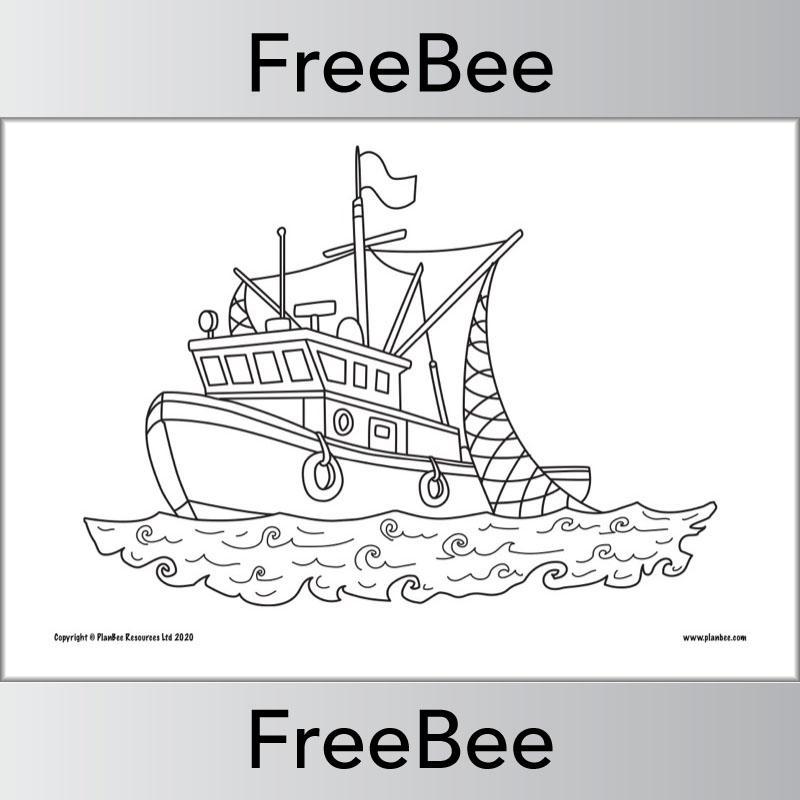 PlanBee FREE Transport Colouring Pages by PlanBee