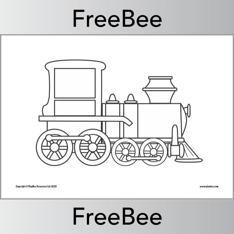 PlanBee FREE Transport Colouring Pages by PlanBee