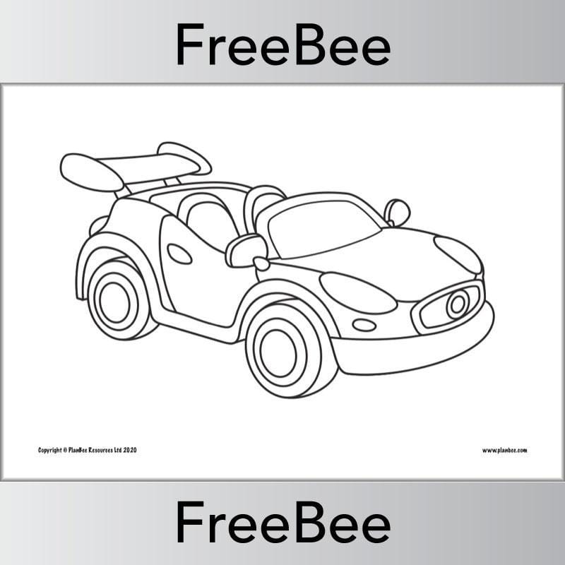 PlanBee FREE Transport Colouring Pages by PlanBee