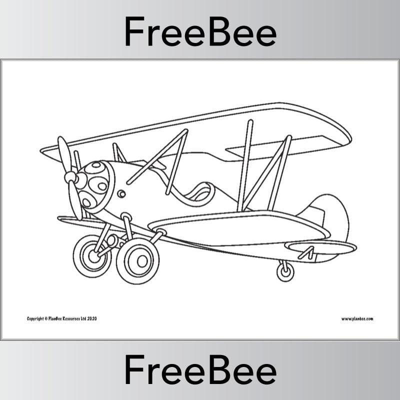 PlanBee FREE Transport Colouring Pages by PlanBee