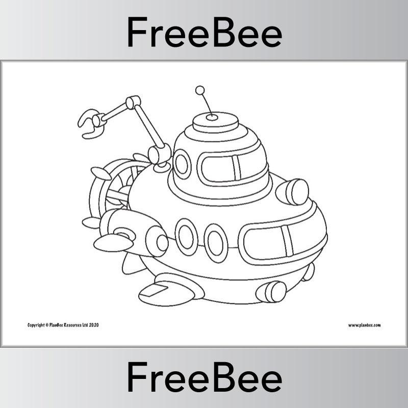 PlanBee FREE Transport Colouring Pages by PlanBee