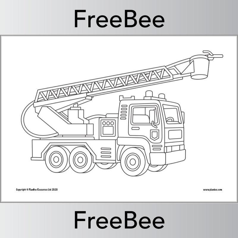 PlanBee FREE Transport Colouring Pages by PlanBee