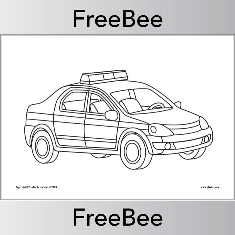 PlanBee FREE Transport Colouring Pages by PlanBee
