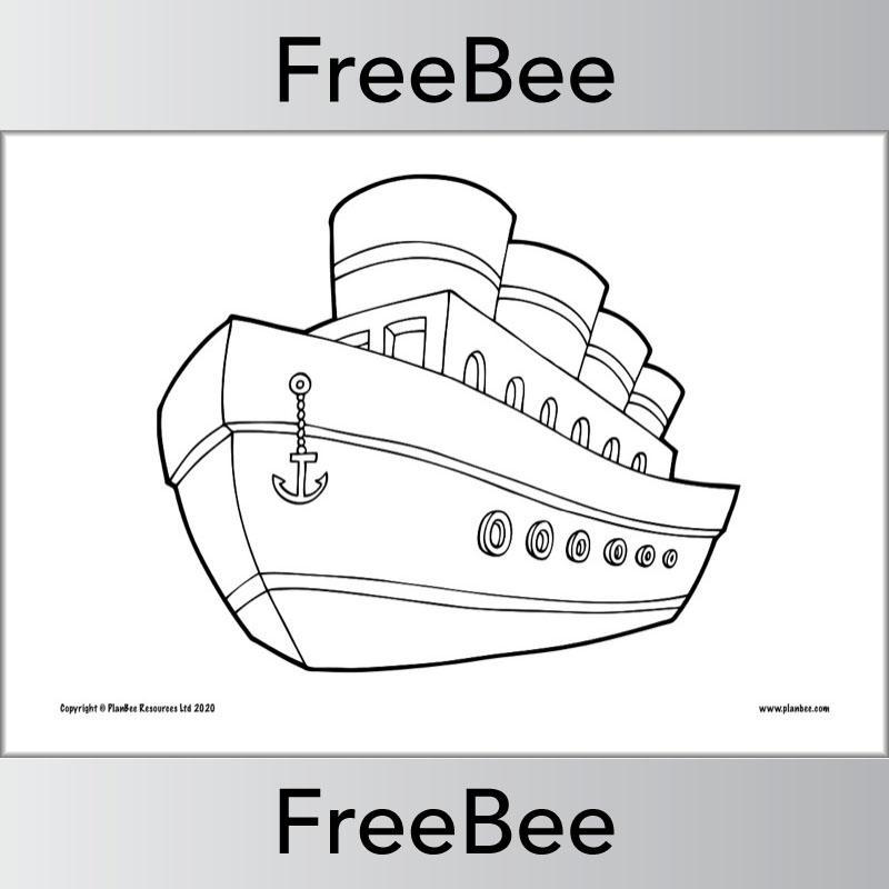 PlanBee FREE Transport Colouring Pages by PlanBee