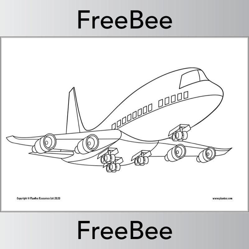 PlanBee FREE Transport Colouring Pages by PlanBee