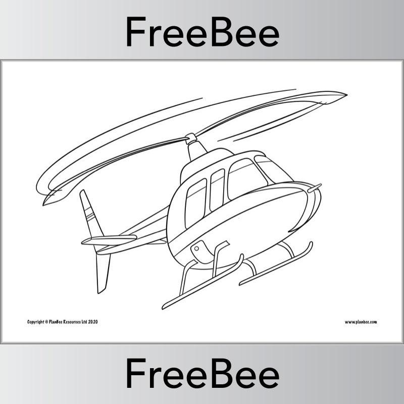 PlanBee FREE Transport Colouring Pages by PlanBee