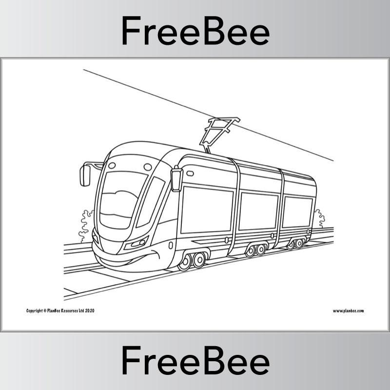 PlanBee FREE Transport Colouring Pages by PlanBee