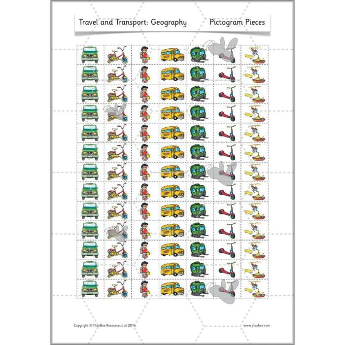 PlanBee Travel and Transport Topic KS1 Cross-Curricular Lessons