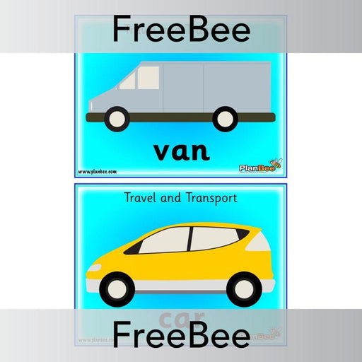Travel and Transport Word Cards 