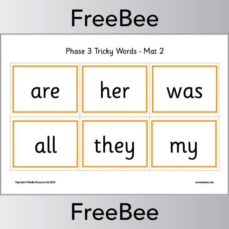 Downloadable Tricky Words Bingo Pack by PlanBee