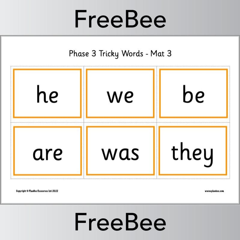 Downloadable Tricky Words Bingo Pack by PlanBee