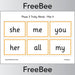 Downloadable Phase 3 Tricky Words Bingo Pack by PlanBee
