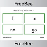 Downloadable Phase 2 Tricky Words Bingo Pack by PlanBee