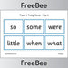 Downloadable Phase 4 Tricky Words Bingo Pack by PlanBee