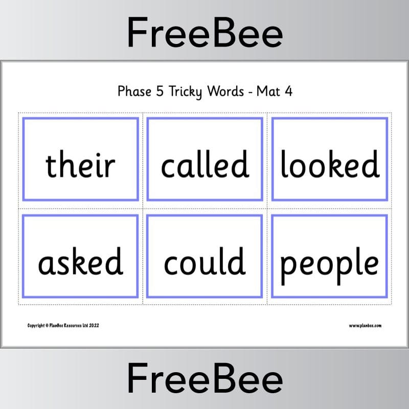 Downloadable Phase 5 Tricky Words Bingo Pack by PlanBee