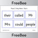 Downloadable Phase 5 Tricky Words Bingo Pack by PlanBee