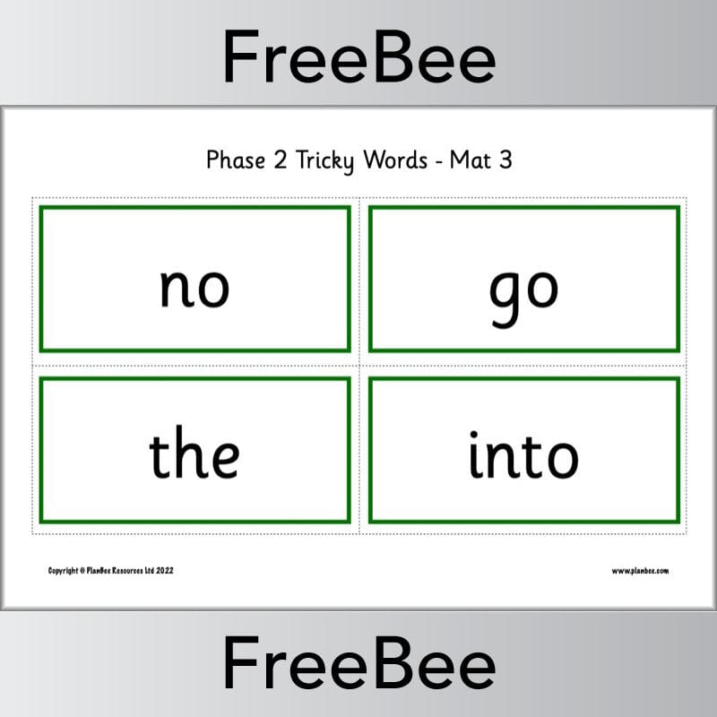 Downloadable Tricky Words Bingo Pack by PlanBee