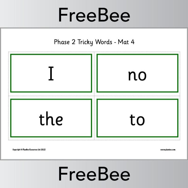 Downloadable Tricky Words Bingo Pack by PlanBee