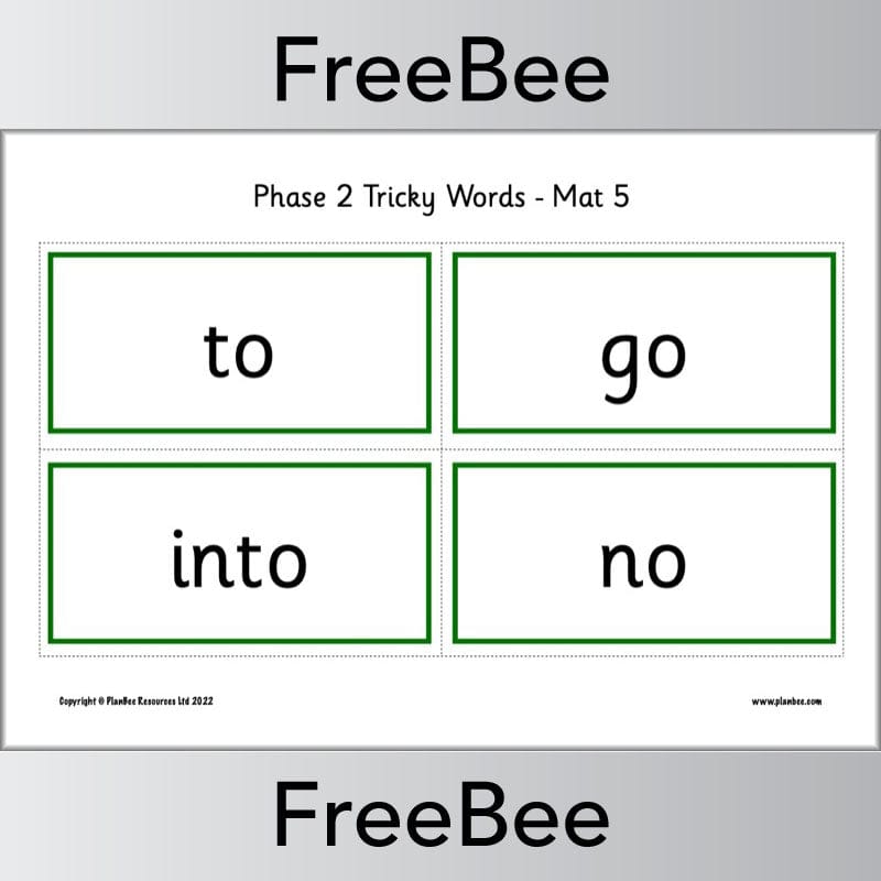 Downloadable Tricky Words Bingo Pack by PlanBee
