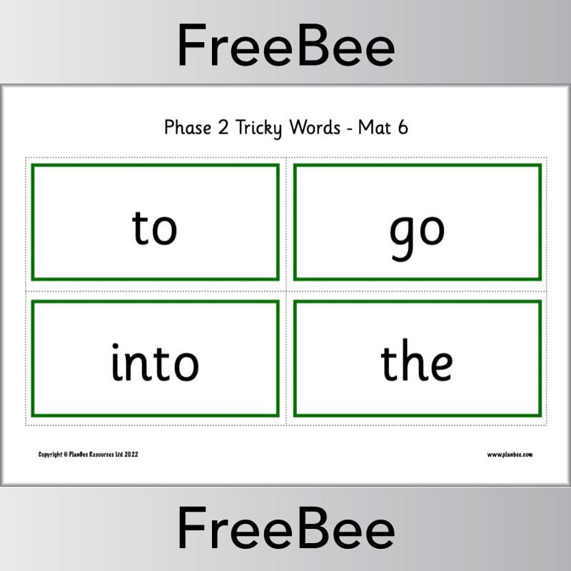 Downloadable Tricky Words Bingo Pack by PlanBee