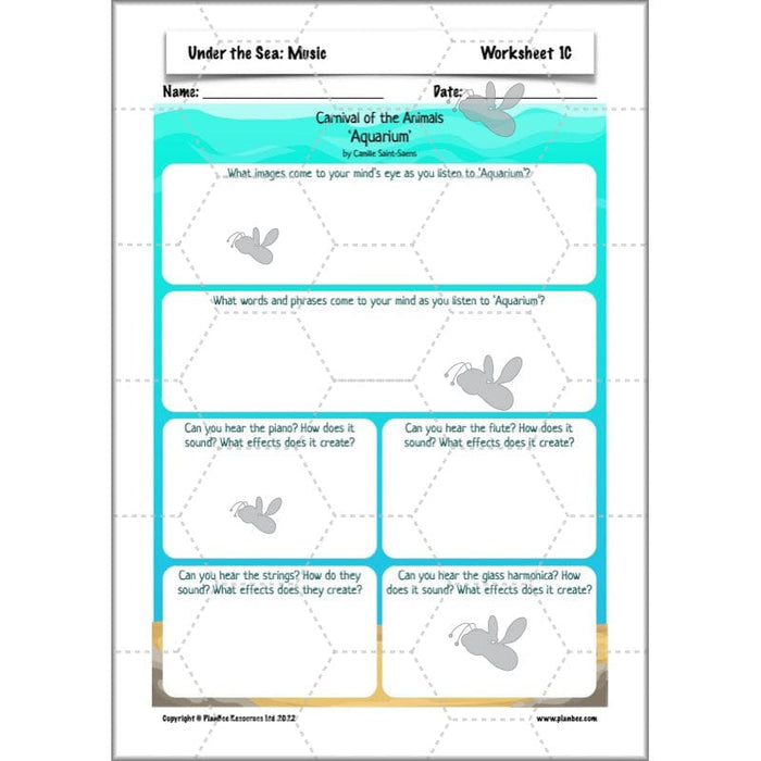PlanBee Under the Sea Topic Lessons for Year 3 & Year 4 by PlanBee