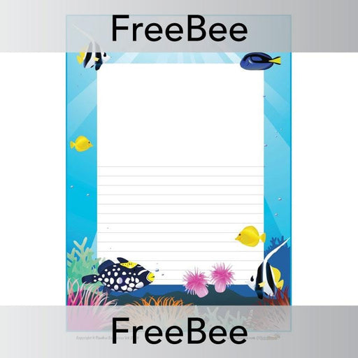 PlanBee Under the Sea Writing Frame | PlanBee FreeBees