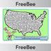PlanBee FREE printable USA Maze | PlanBee FreeBees