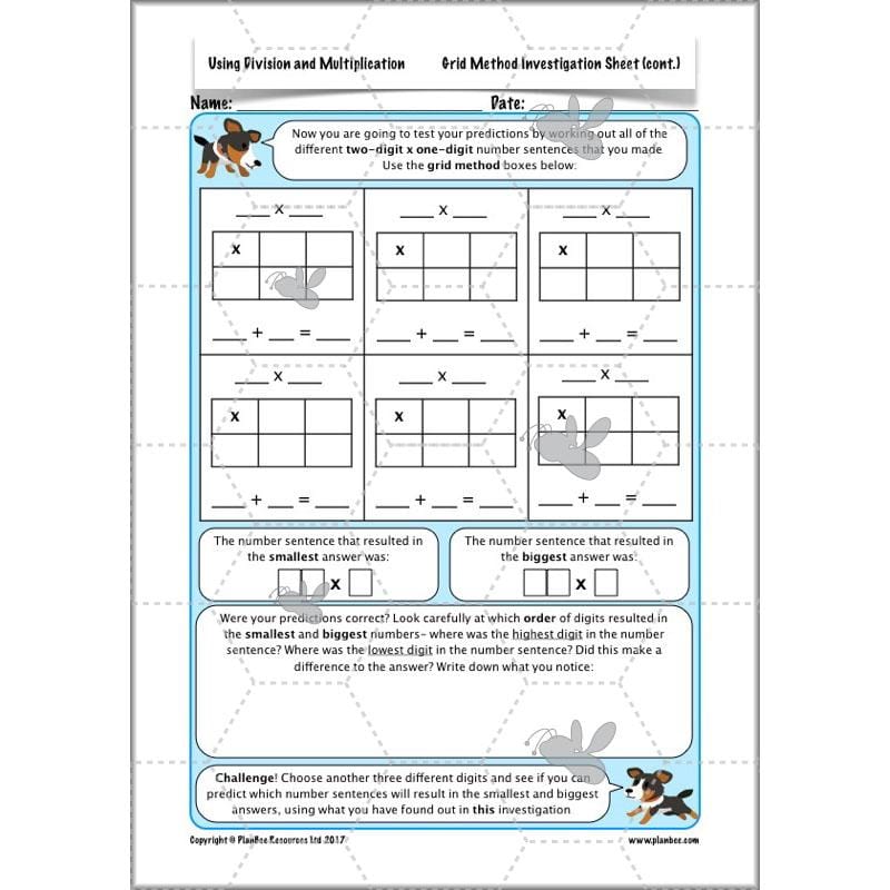 PlanBee Multiplying by Multiples of 10 and 100 - Year 3 Primary Maths Lesson