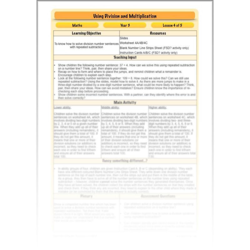 PlanBee Multiplying by Multiples of 10 and 100 - Year 3 Primary Maths Lesson