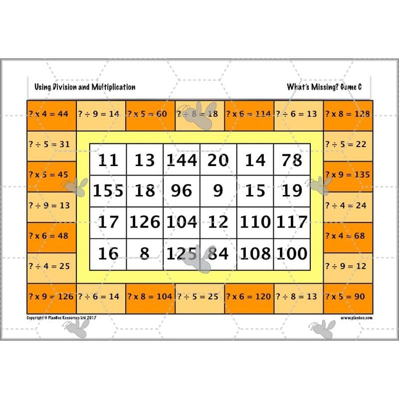 PlanBee Multiplying by Multiples of 10 and 100 - Year 3 Primary Maths Lesson