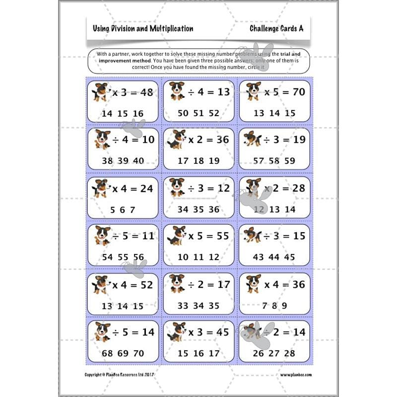 PlanBee Multiplying by Multiples of 10 and 100 - Year 3 Primary Maths Lesson