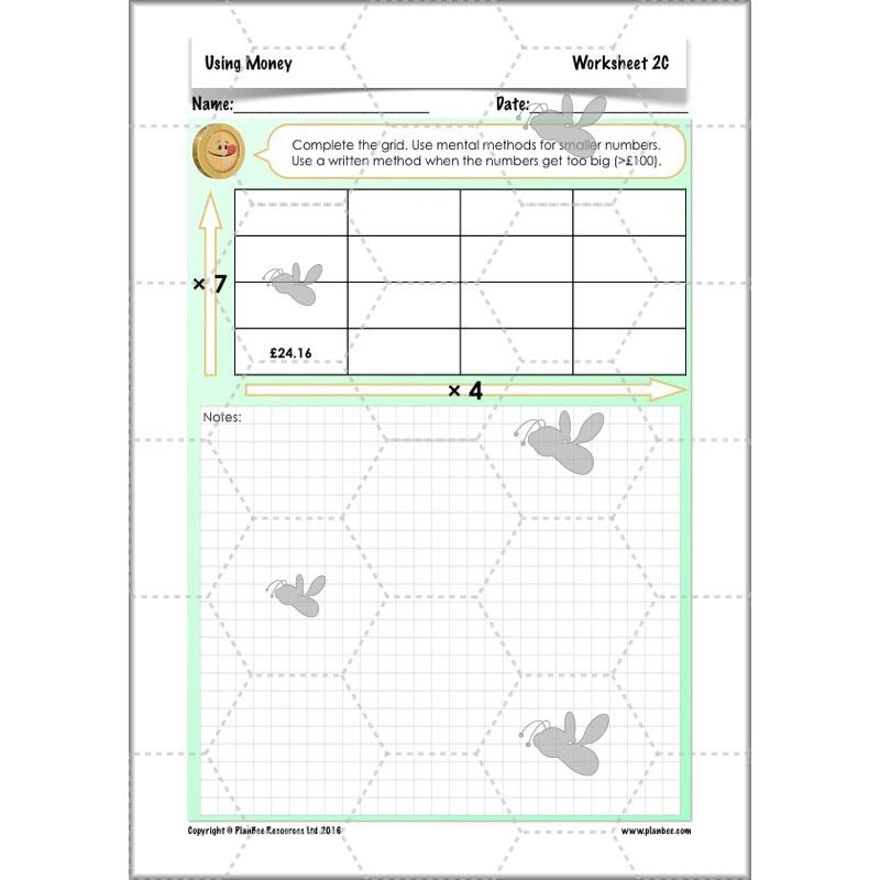 PlanBee Using Money - Complete Year 6 Maths Planning - Measurement