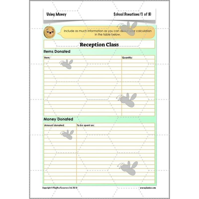 PlanBee Using Money - Complete Year 6 Maths Planning - Measurement