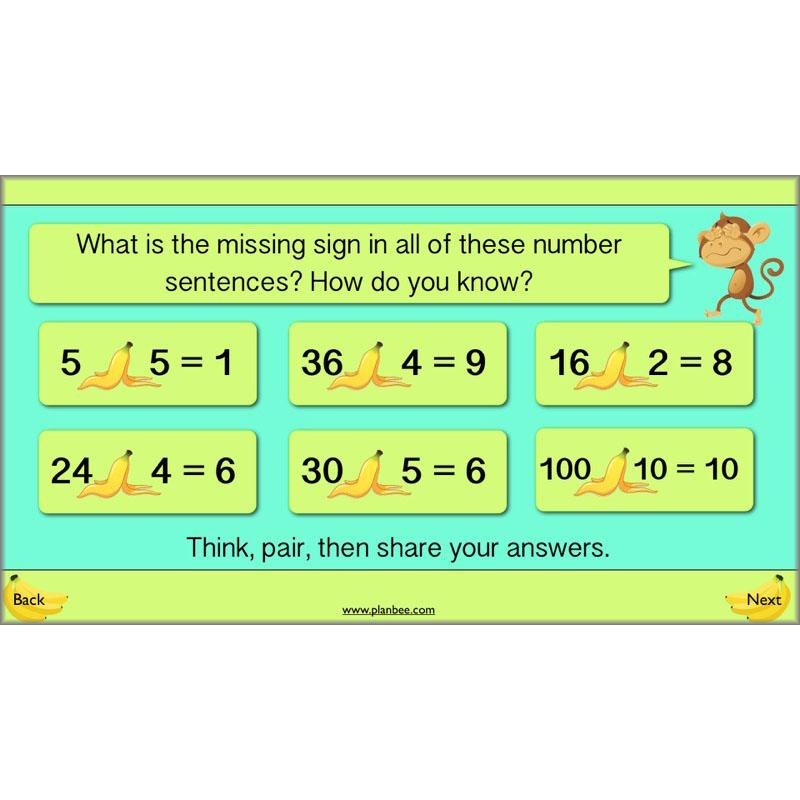 PlanBee Using Multiplication and Division: Year 4 Primary Maths Lesson Plans