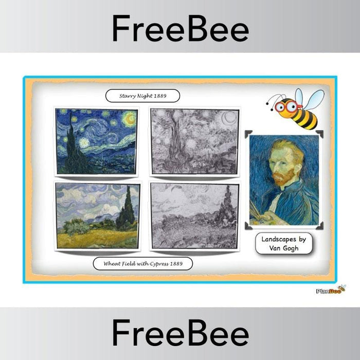 PlanBee Vincent van Gogh art for kids | PlanBee Poster FreeBees