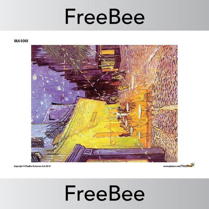 PlanBee Van Gogh Jigsaw Puzzle Pack | Free Resource by PlanBee