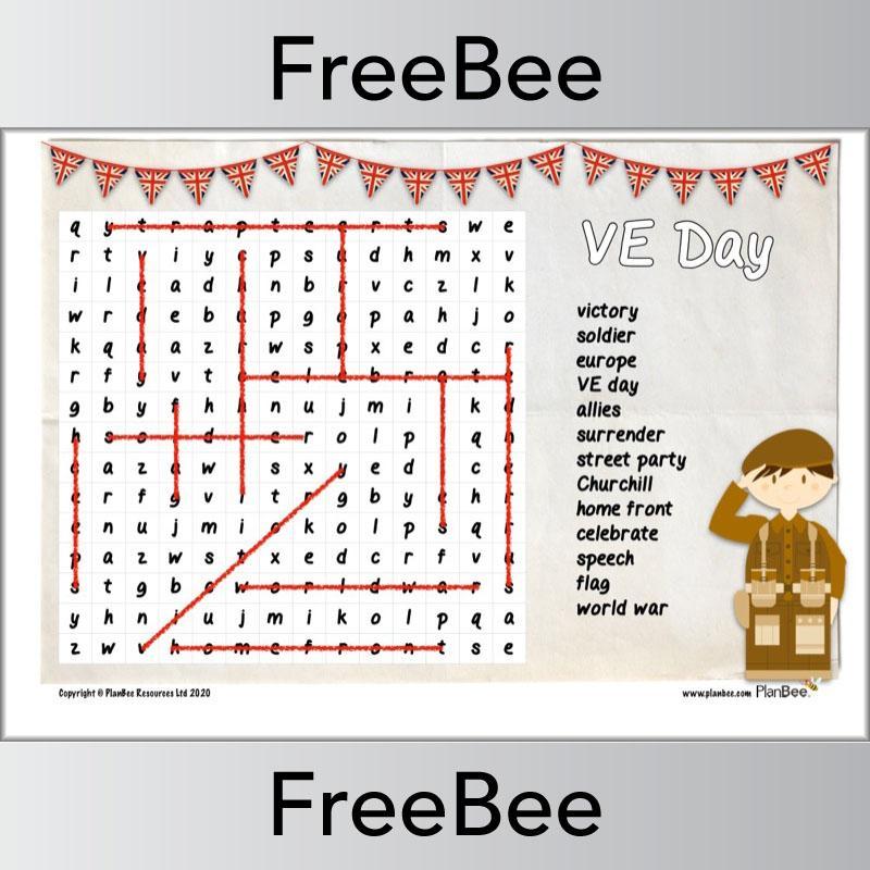 VE Day Word Search