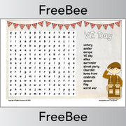 VE Day Word Search